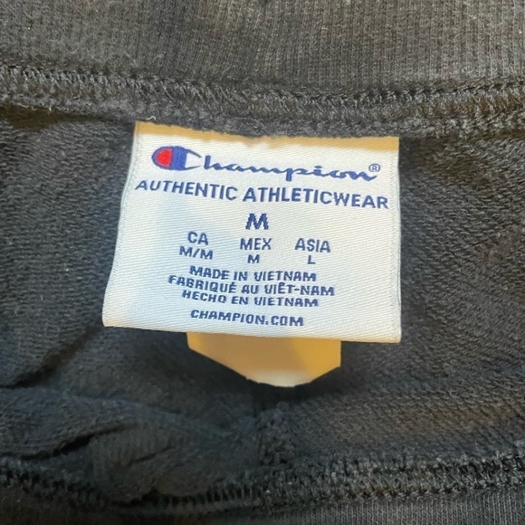 ‼️SOLD‼️ Champion Black Drawstring Lounge Shorts Medium - Picture 3 of 3